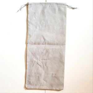 Gray Drawstring Pouch